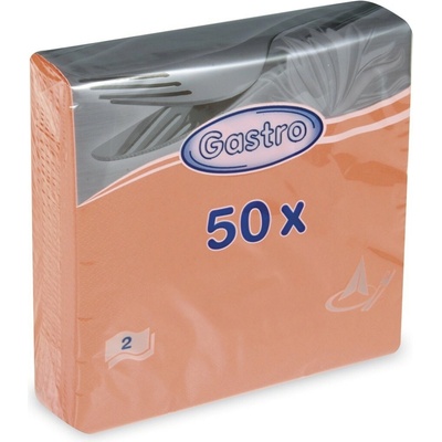Gastro 86515 servítky 2V oranžové 50ks 33x33cm