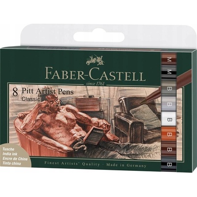 Faber-Castell 8 ks zvýrazňovač černý