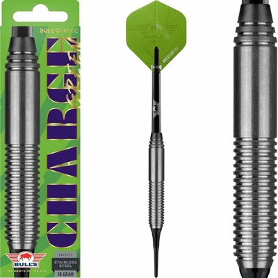 Bull's NL Šípky Charge - Green - Stainless Steel - 18g