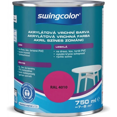 Swingcolor Farebný email 0,75 l purpurová