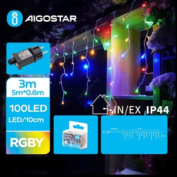 Aigostar - LED външна коледна гирлянда 100xLED/8 функции 8x0, 6m IP44 многоцветна (AI1414)