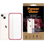 Panzer Гръб PanzerGlass за iPhone 13, ClearCase - Червена рамка