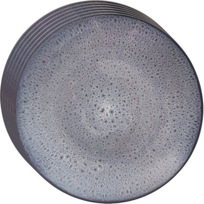Orion Súprava keramických plytkých tanierov Glaze fialová 27 cm 6 ks