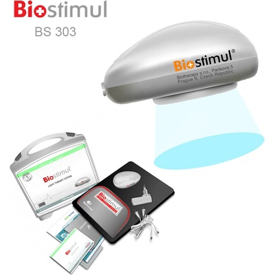 Biostimul BS 303 colour therapy modrá + cestovná taška + sieťový adaptér + PVC kufrík BS 303 modrá