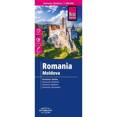 Rumunsko a Moldavsko - mapa odolná