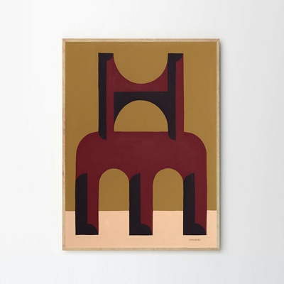 Moikka Plagát Red Monument by Studio Paradissi 50x70