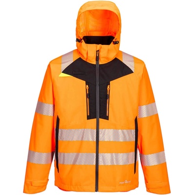 Portwest DX4 HiVis 4v1 bunda DX466 oranžová/čierna