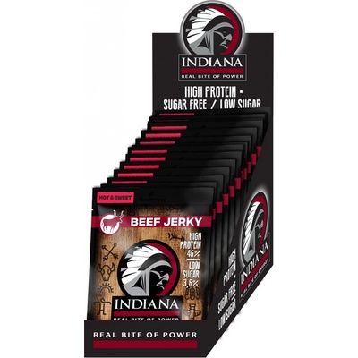 Indiana Beef Jerky Hot & Sweet 375 g