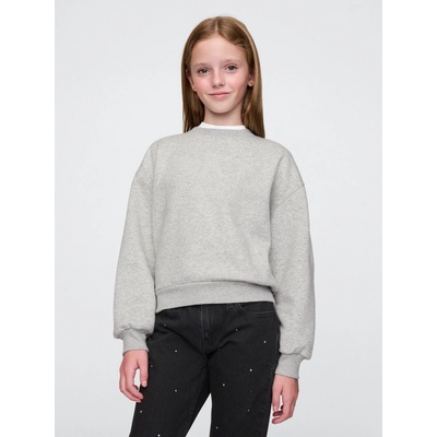 GAP dětská oversize mikina s logem šedá