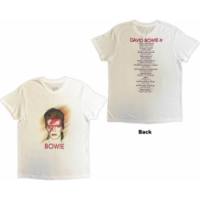 David Bowie tričko Bowie Is biele