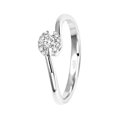 Bliss Дамски златен пръстен с диаманти Bliss 20066993 (20066993)