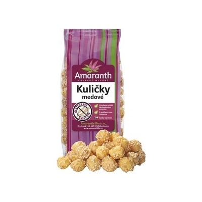 Amaranth life Guličky medové 100 g