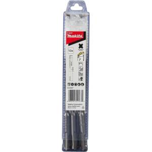 Makita - Комплект свредла за зидария SDS Plus 6x210 мм, 10 бр. B-59287 (B-59287)