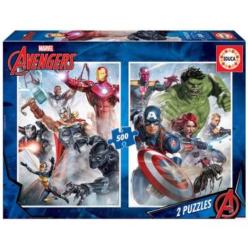 Image 1 of Educa - Puzzle 2x500 Avengers - 500 piese