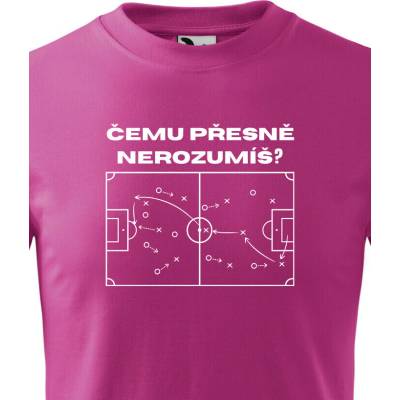 Dětské tričko Čemu přesně nerozumíš? PurpurováCanvas Dětské tričko Bezvatriko.cz 3367