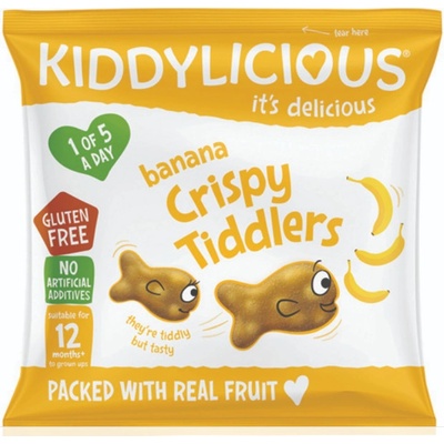 Kiddylicious Rybičky chrumkavé banánové 12 g