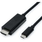 Roline Кабел Roline S3731, от USB Type-C(м) към HDMI(м), 2m, черен