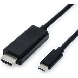 Roline Кабел Roline S3731, от USB Type-C(м) към HDMI(м), 2m, черен