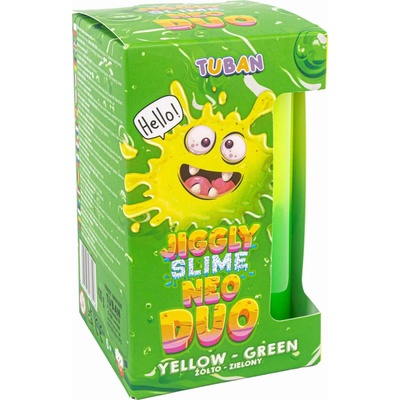 Tuban Jiggly Slime Sliz Neon Duo žlto-zelený 430 g