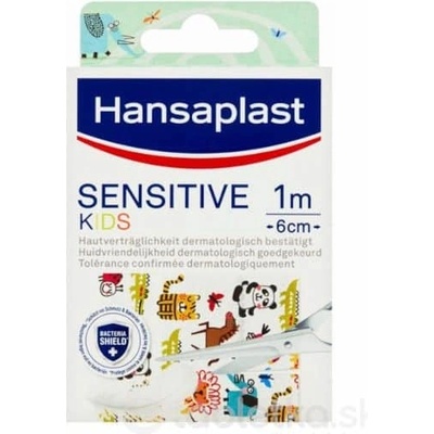 Hansaplast SENSITIVE KIDS Zvieratká náplasť detská, 1 m x 6 cm 1 ks