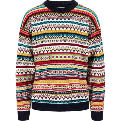 Dale Utsira Masculine Sweater pánsky sveter Marine offwhite raspberry