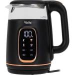 Voltz Електрическа кана Oliver Voltz OV51230AF Black/Rose gold, вместимост 1.7 литра, 13 температурни настройки, 1850W, черна (OV51230AF Black/Rose gold) Електрически кани