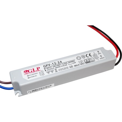 GPV, 12W LED zdroj GPV-12-24, 0,5A, 24V