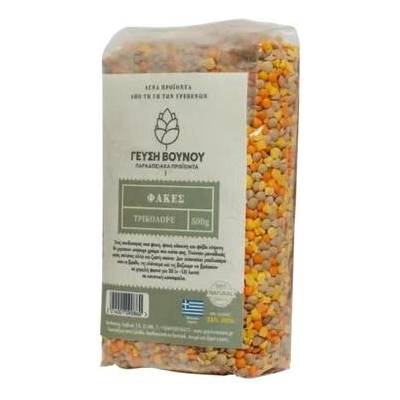 Geusi Vounou Mix řecké čočky a půleného žlutého hrachu 500 g