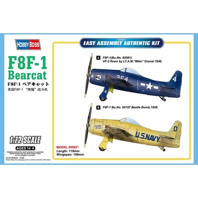 Hobby Boss Grumman F8F-1 Bearcat 1:72