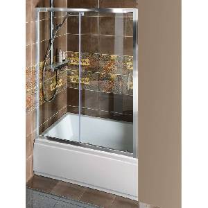 POLYSAN Deep - Плъзгащи се врати за душ 130x150 см, прозрачно стъкло MD1315 (MD1315)