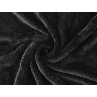 Wellsoft minky obojstranné/flanel zamat fleece Farba: 10 (10) čierna