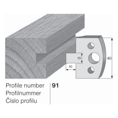 IGM profil 091 - pár omezovačů 40x4mm SP