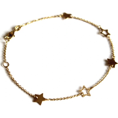 Zlatnictví Zlatíčko zlatý náramek s hvězdičkami B10