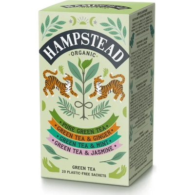 Hampstead Tea London BIO Selekce zelených čajů 20 sáčků