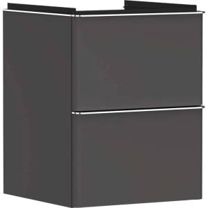 Hansgrohe Xelu Q - Шкафче за умивалник, 63x48x50 см, 2 чекмеджета, матово сиво/хром 54020000 (54020000)