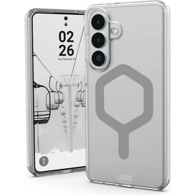 Urban Armor Gear Magsafe Противоударен Калъф за Samsung S26 Plus, UAG Plyo Case Ice/silver, Прозрачен (214540114333)