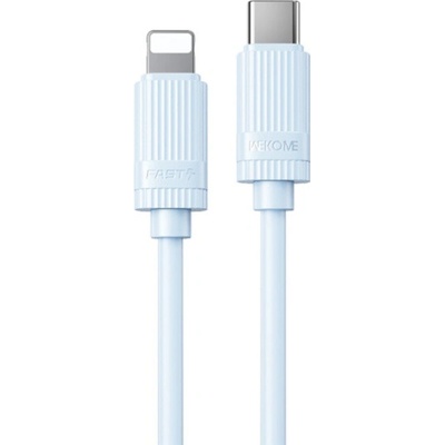 Wekome WDC-55 nabíjací a dátový USB-C na Lightning 1m modrý