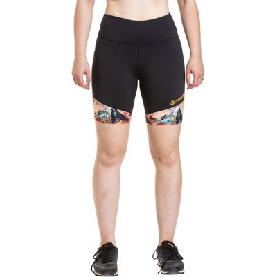 Meatfly dámské biker kraťasy Shorbi Long černá/korálová