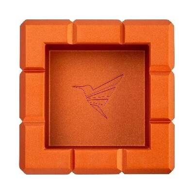 Colibri Heritage Cube Ashtray Orange luxusný popolník