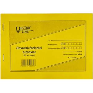 VECTRALINE Печатни разписки VECTRALINE A/5 в плосък вид 25x4 листа 8 броя B12-114/V (B12-114/V)