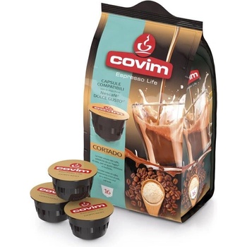 Covim Кафе капсула Covim Cortado 16 бр. , съвместими с Dolce Gusto (100439)