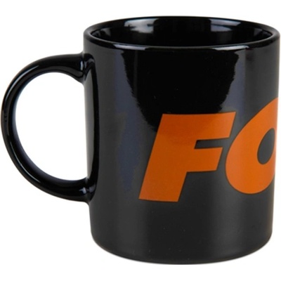 FOX Collection Ceramic Mug Black and Orange Logo 350 ml