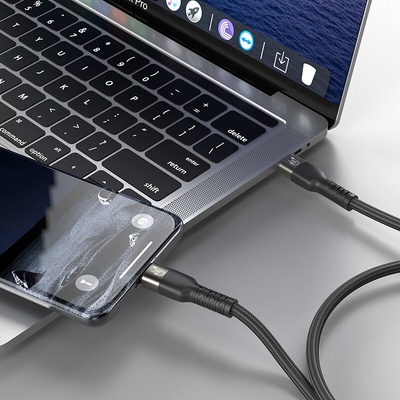 Swissten 72501203 dátový video USB 4.0 USB-C 240W 0,5m černý
