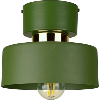 Keter Lighting Плафон IGNIA 1xE27/60W/230V зелен/златен (KE0191)