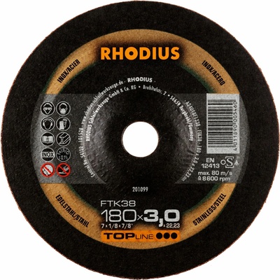 Rhodius Rezný kotúč 180 x 3,0 x 22,23 mm 201099
