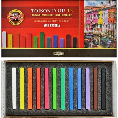 KOH-I-NOOR Toisor D'or Soft pastels sada suchých pastelov 12 ks