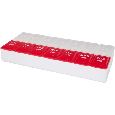 Cycle 7-dňový multivitamínový organizér ráno/večer červená