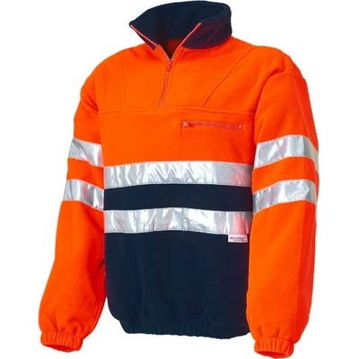 Industrial Starter Dvoubarevný svetr přes hlavu oranžová