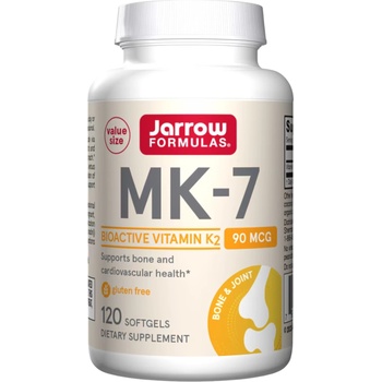 Jarrow Formulas MK7, 90 mcg, 120 капсули, Jarrow Formulas (8404)