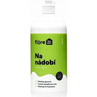 FloreHome Tekutý prostriedok na umývanie riadu Jablko 1 l